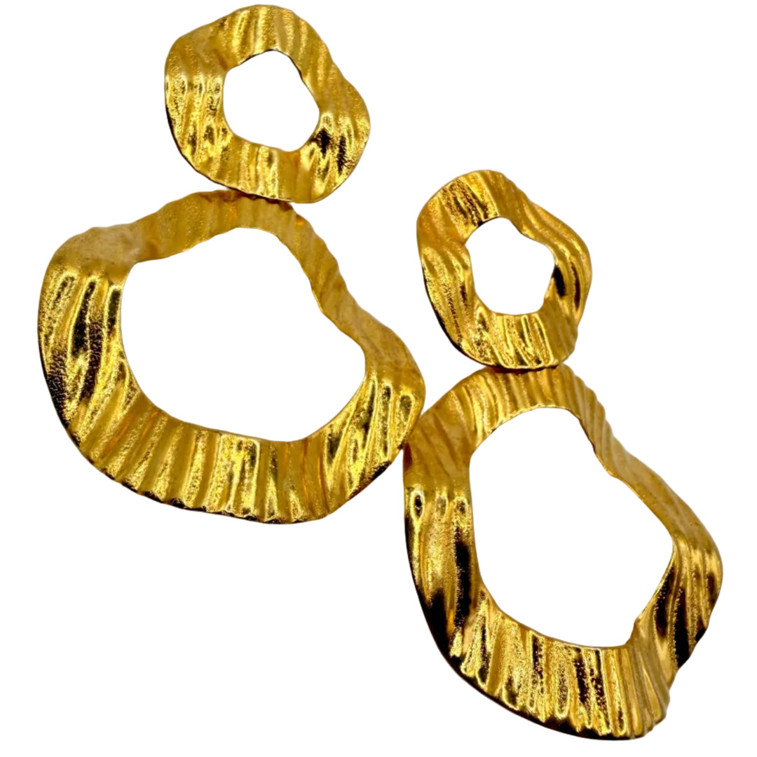 Golden tide earrings
