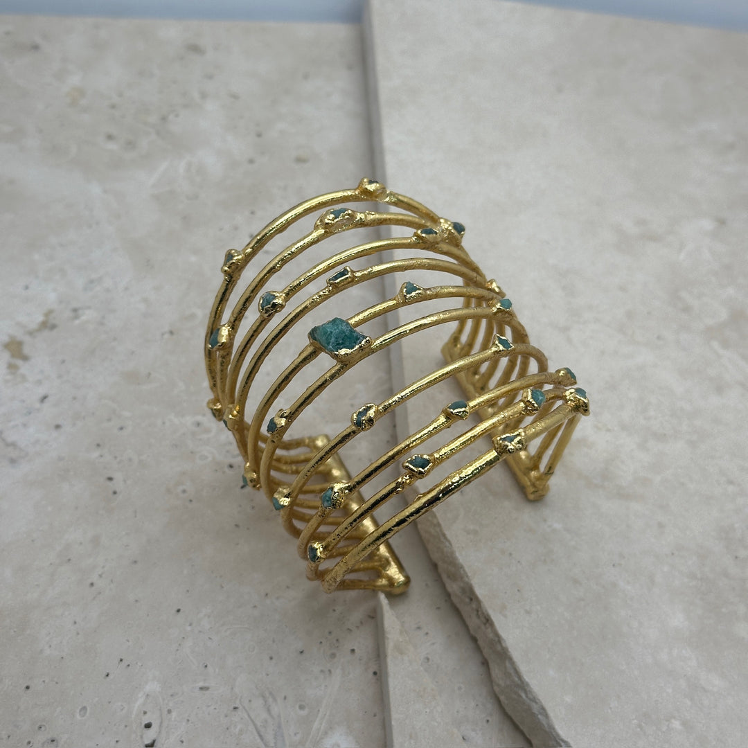 The Raw Esmeralda Cuff