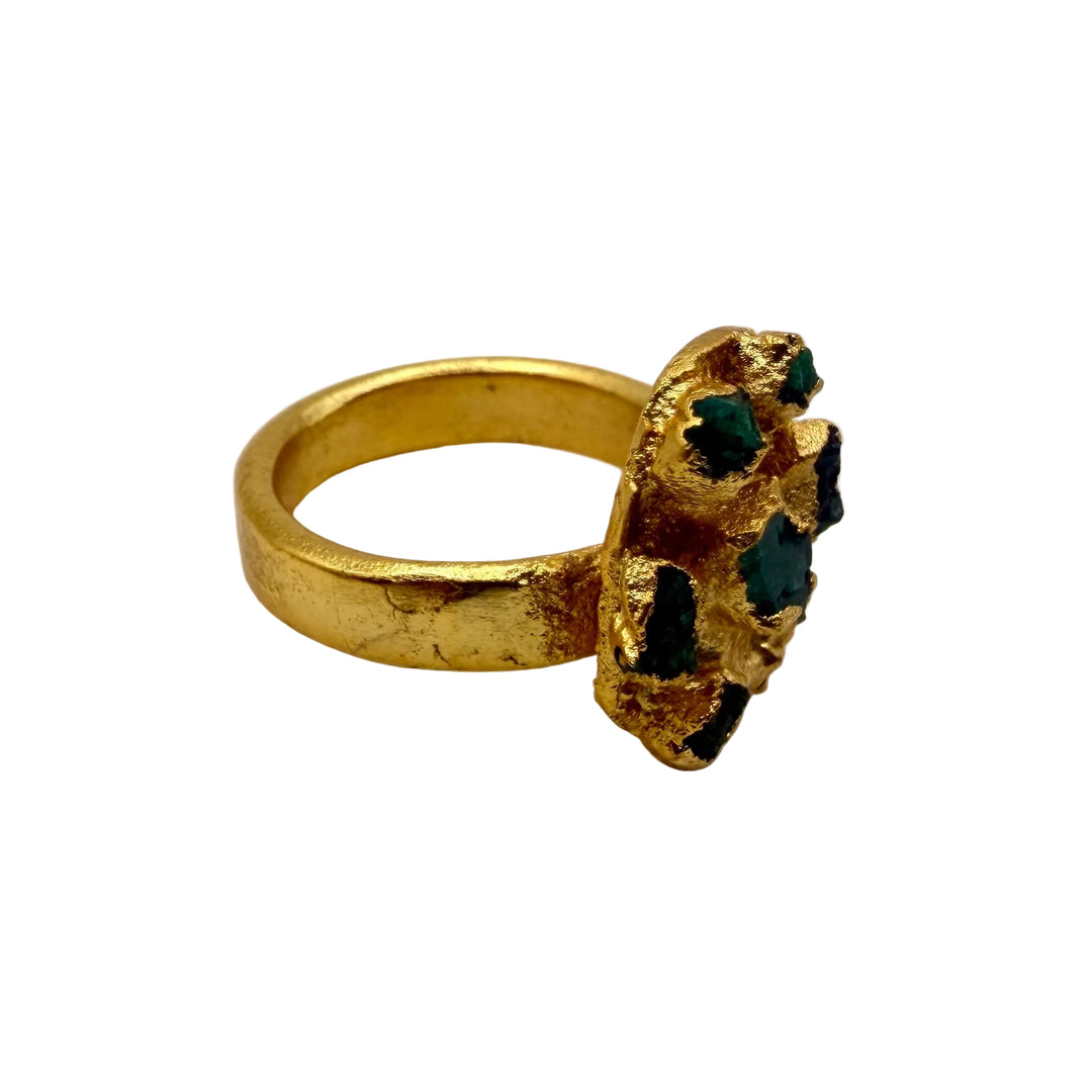 Emerald crater ring