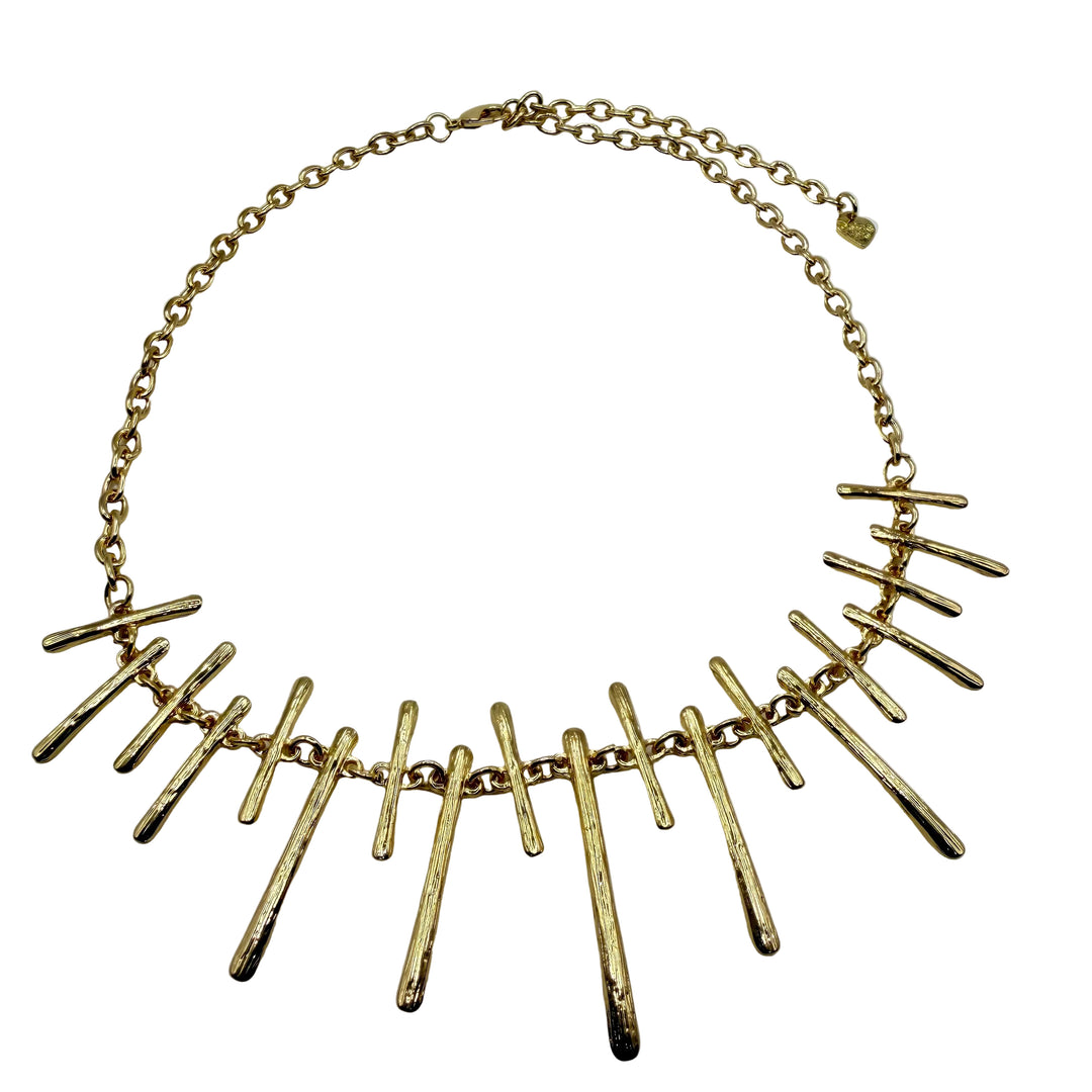 Golden coral necklace