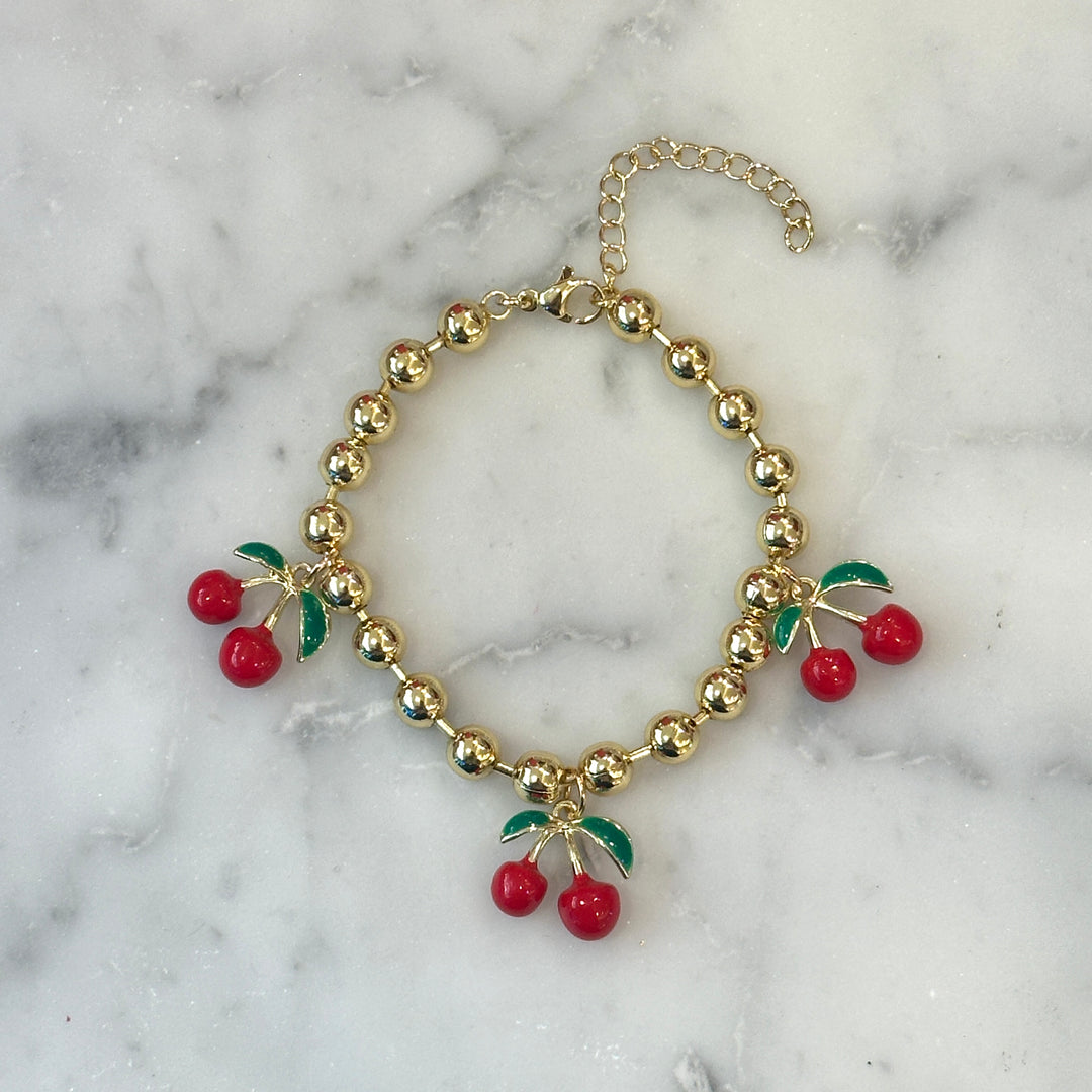 The Cherries Gold Bracelet