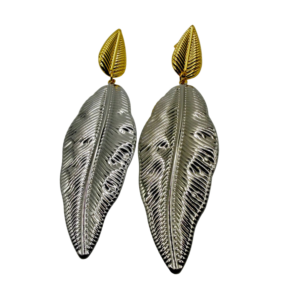 Dual leaf Earrings
