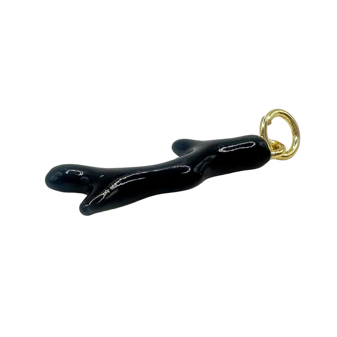 Black coral charm