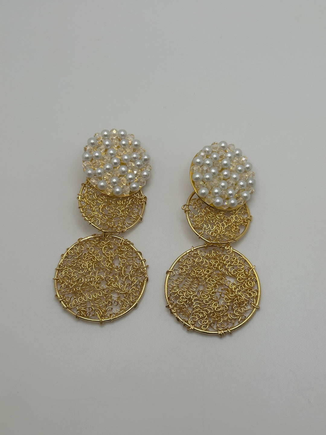 Double Pearl Wish Earrings