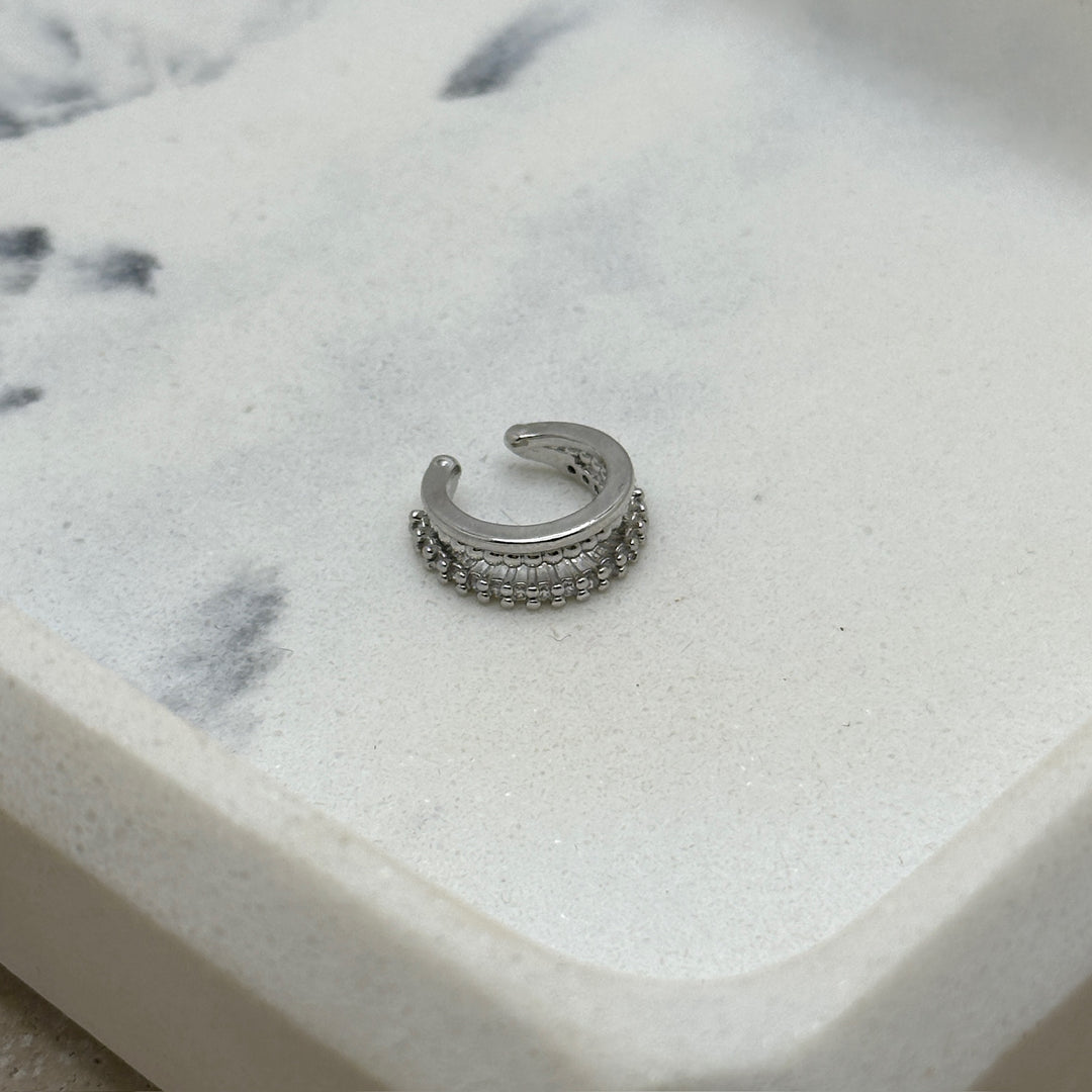 Rockstar Silver Earcuff