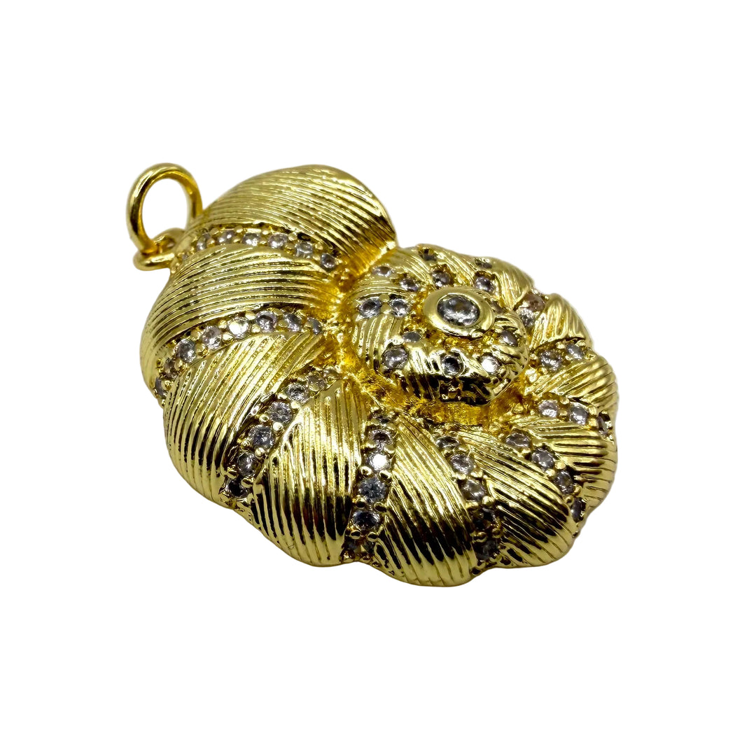 Golden conch charm