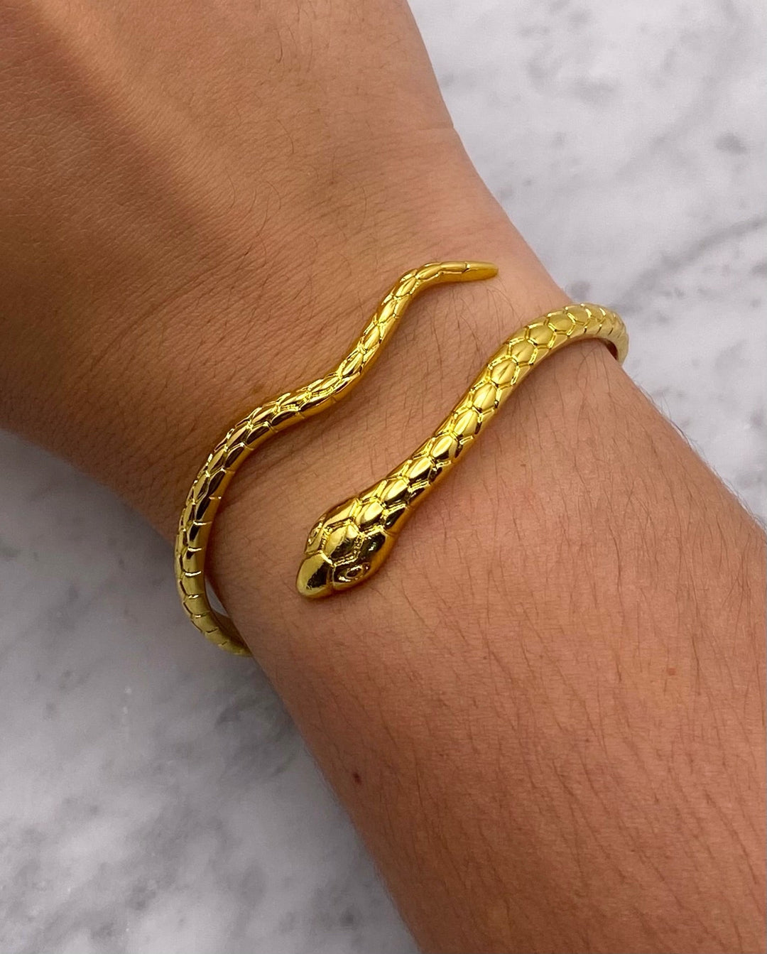 Gold Snake Cuff