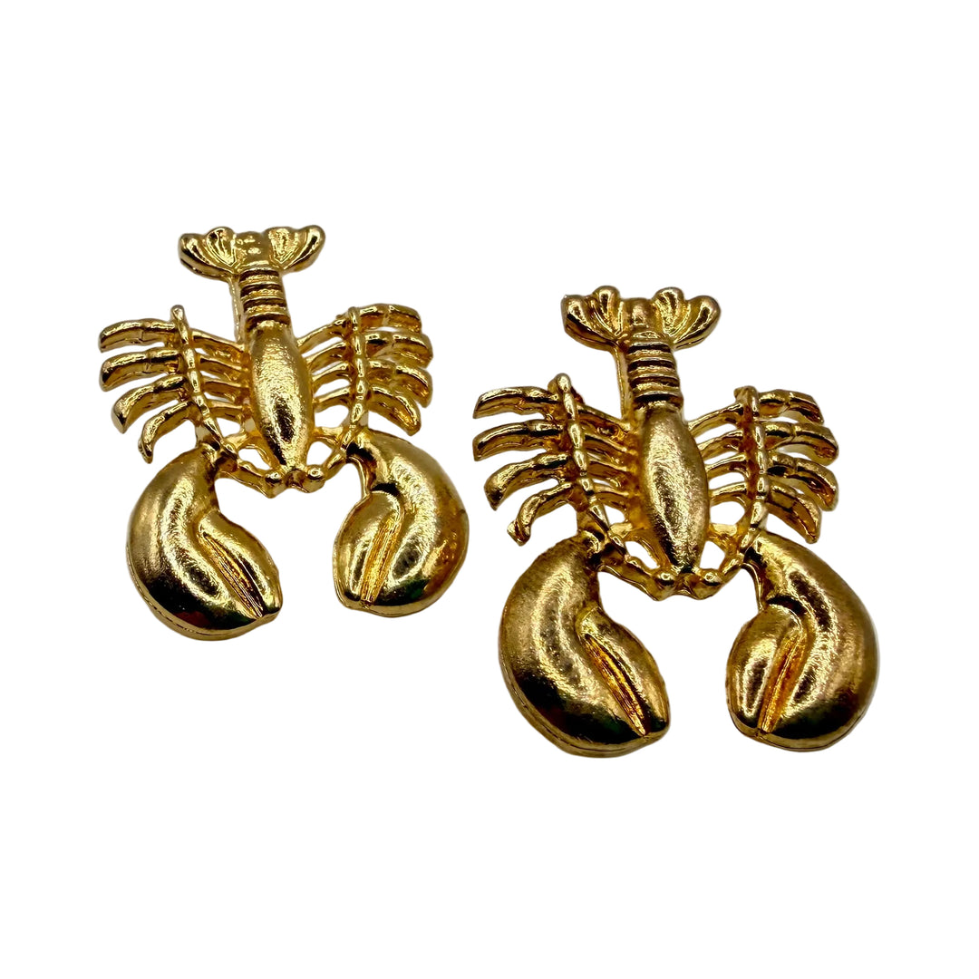 Golden Lobster earrings