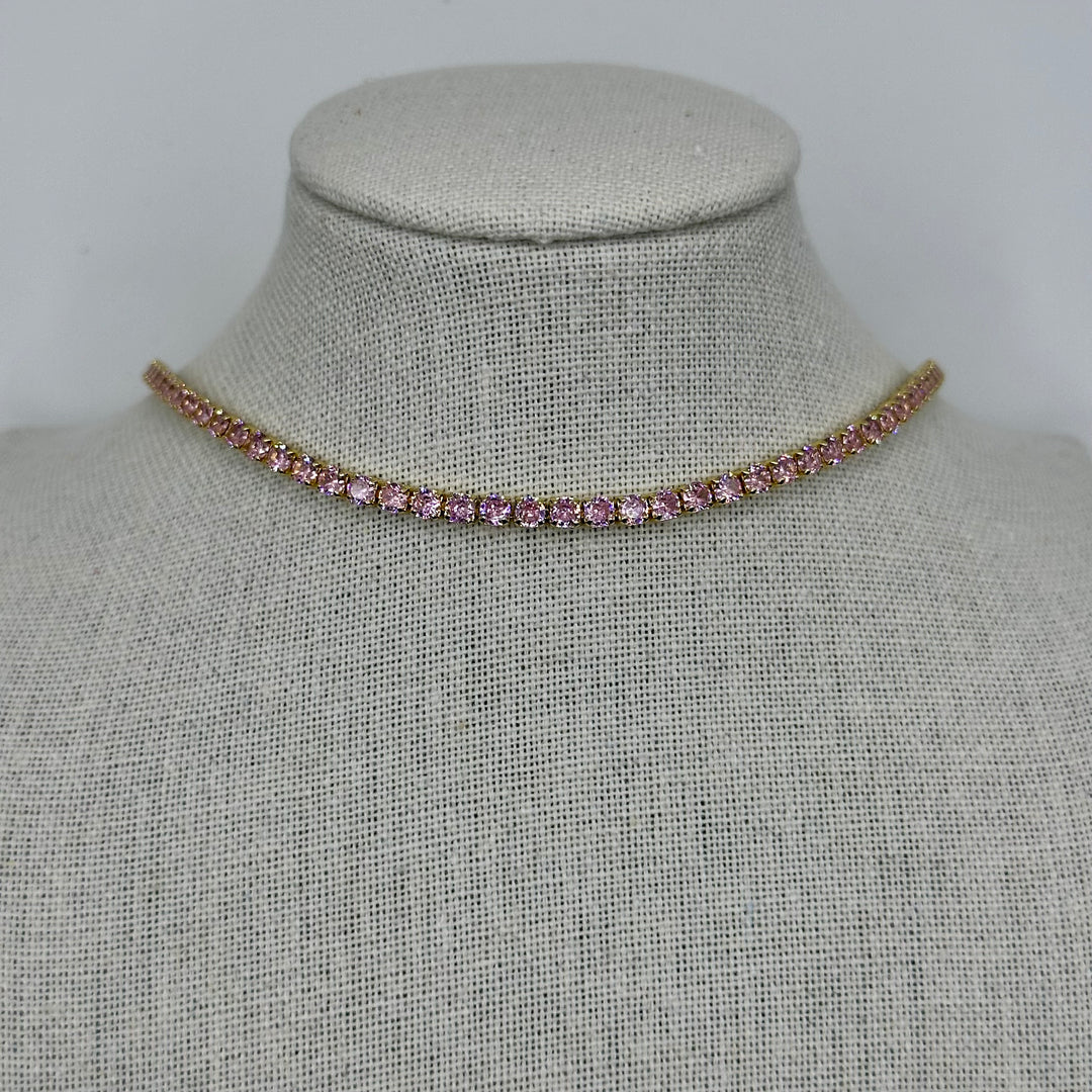 Pink Sparkly choker
