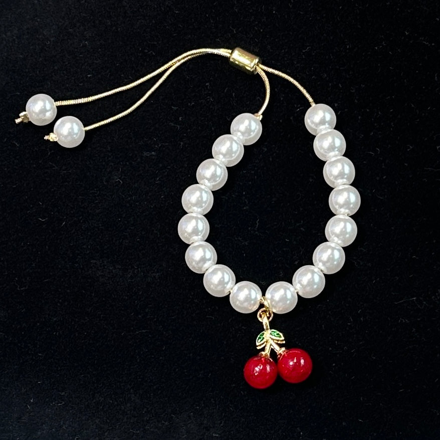 Cherry Pearl Bracelet