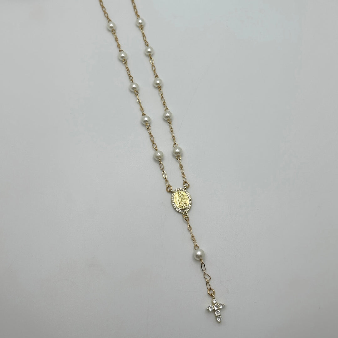 Pearl Rosary Necklace