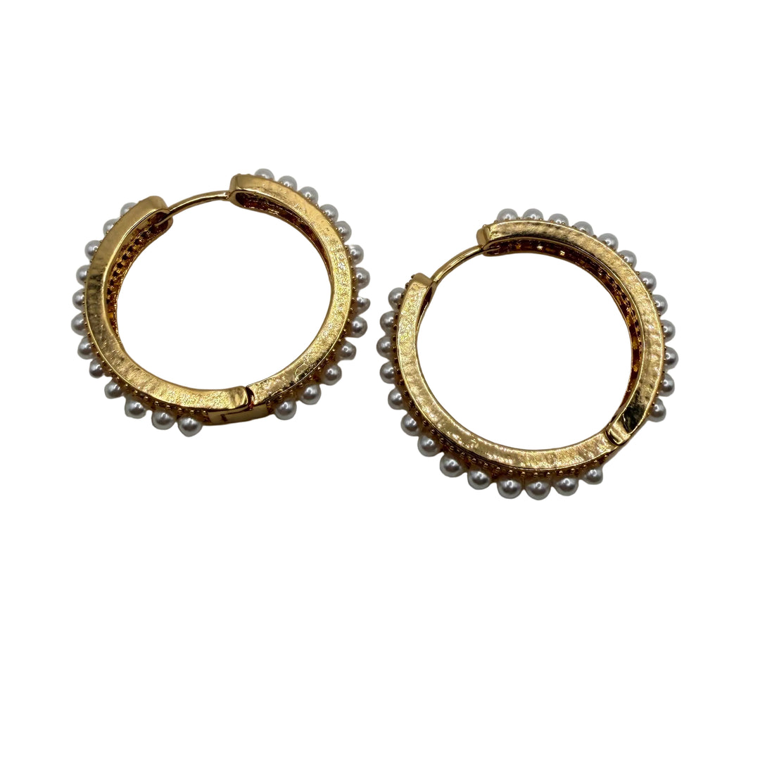 Pearl hoop Earrings