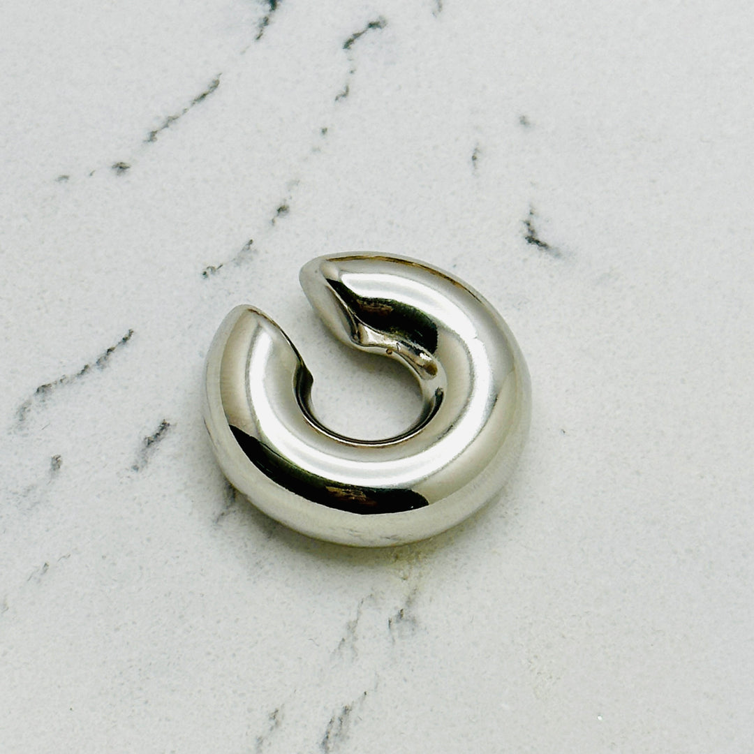 Chunky Silver Earcuff