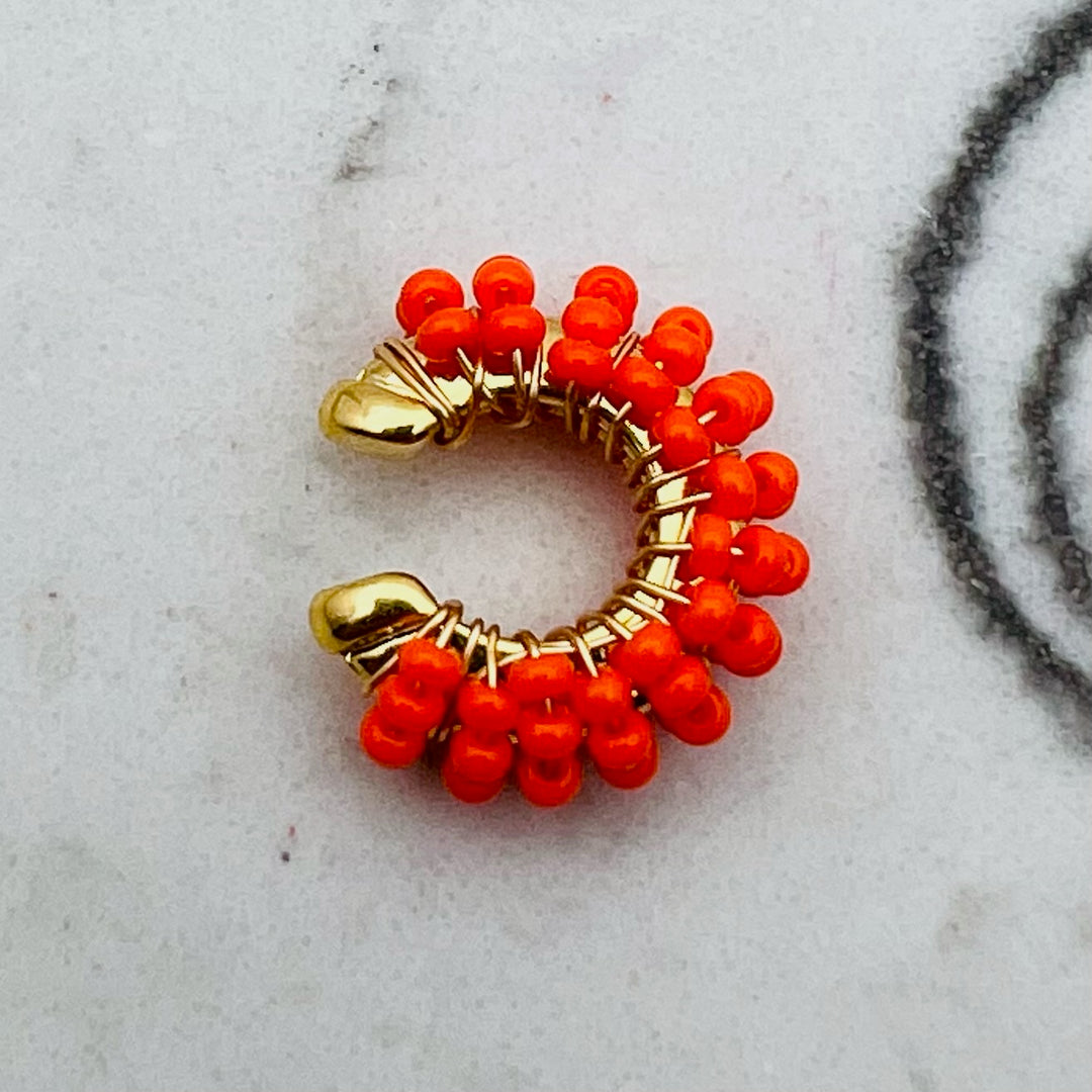 Lola Orange Earcuff