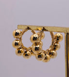 Gold Bubbles Hoops
