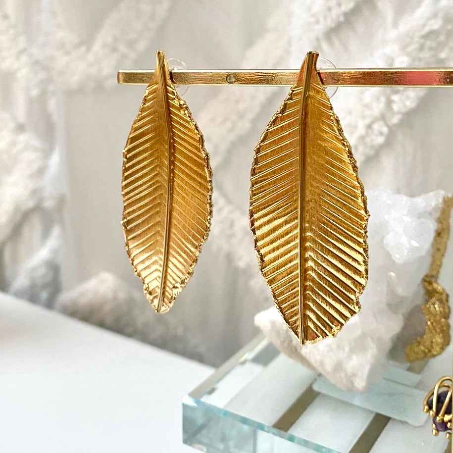 Golden Leaf Earrings