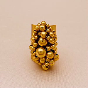 Bubbles Gold Ring