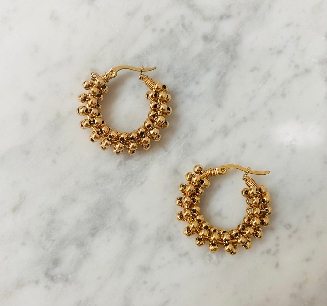 Champagne Small Hoops