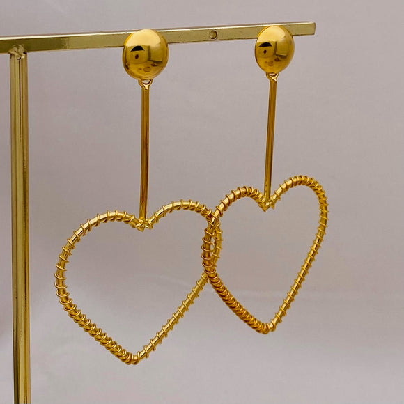 Spiral Heart Earrings
