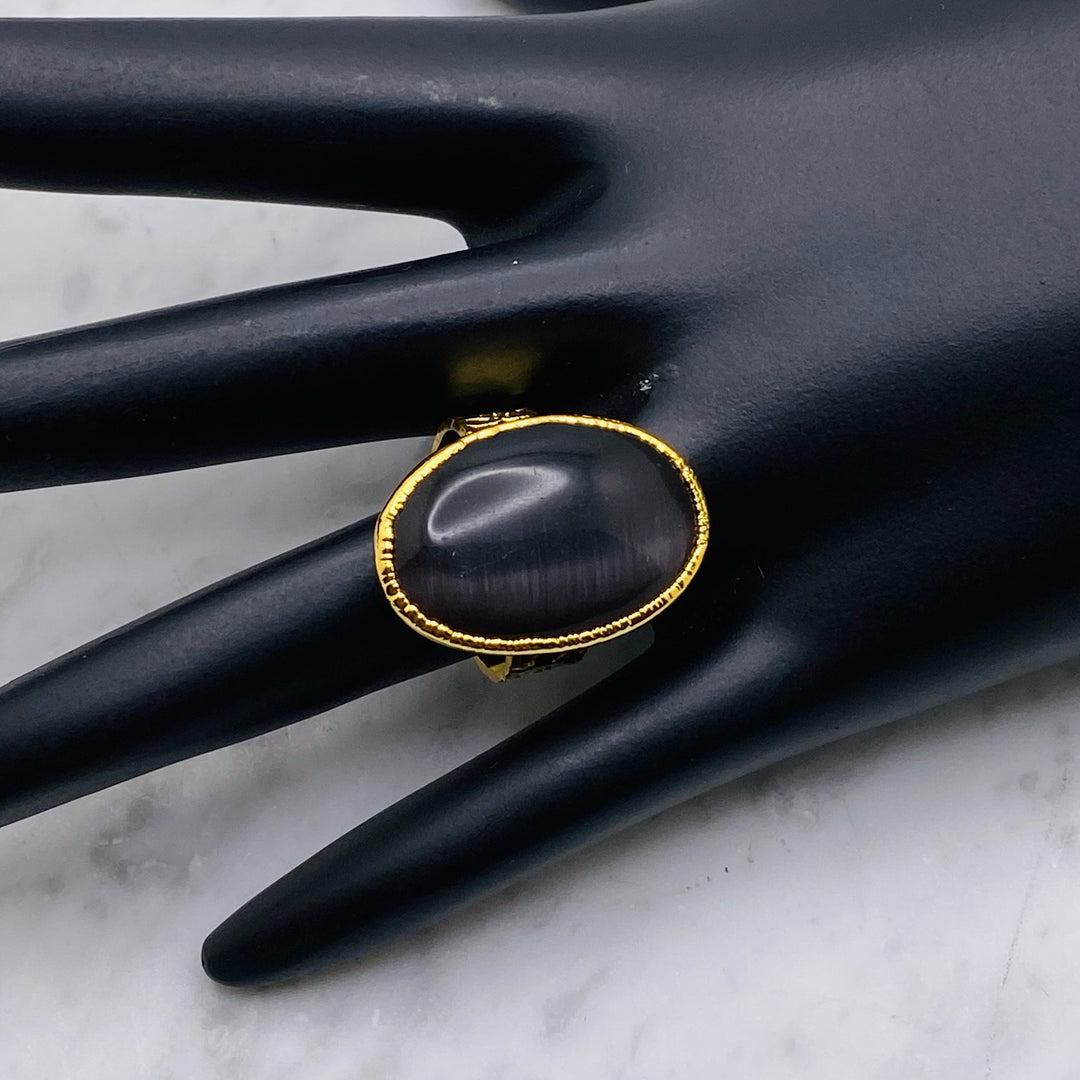 Black Stone Ring