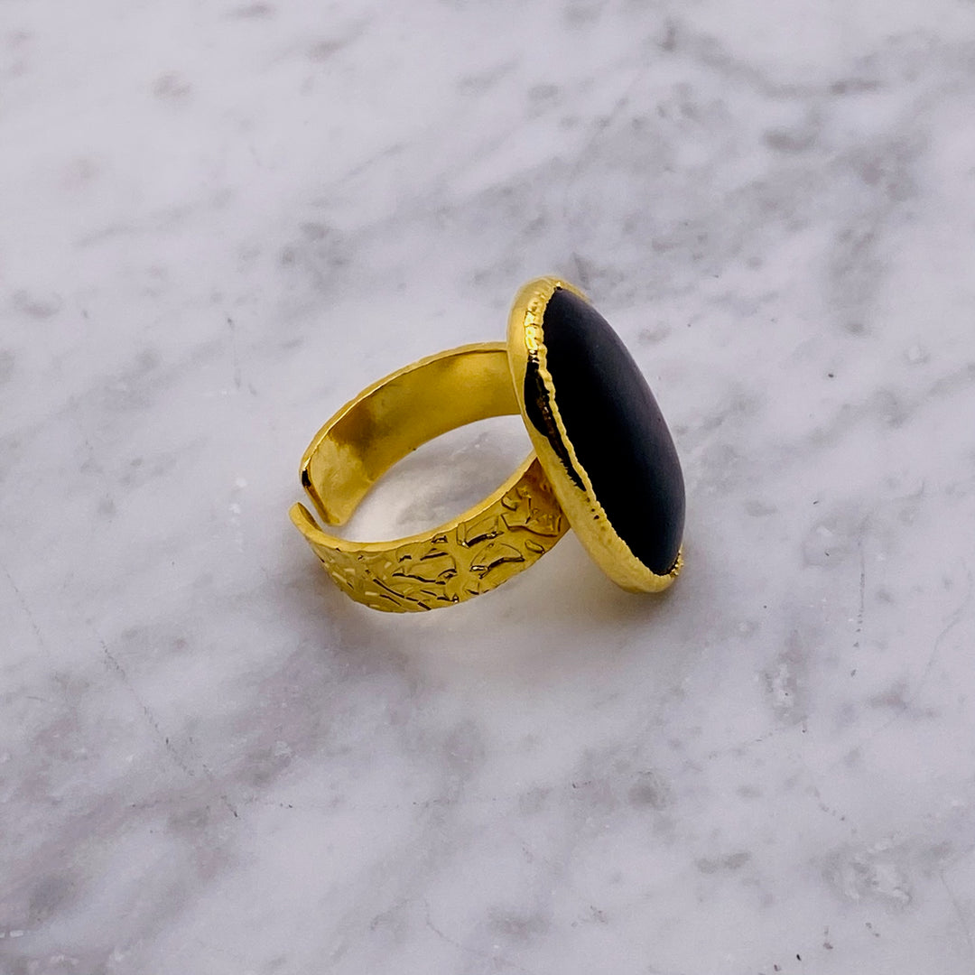 Black Stone Ring