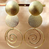 Gold Caracol Earrings