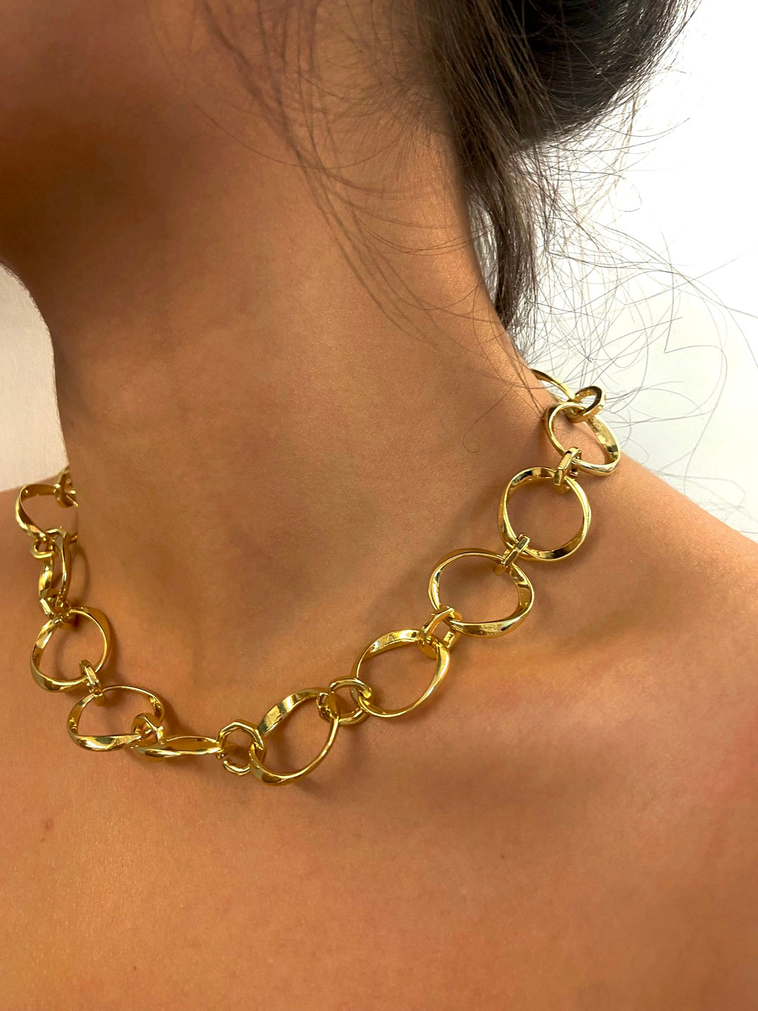 Gold Circles Choker