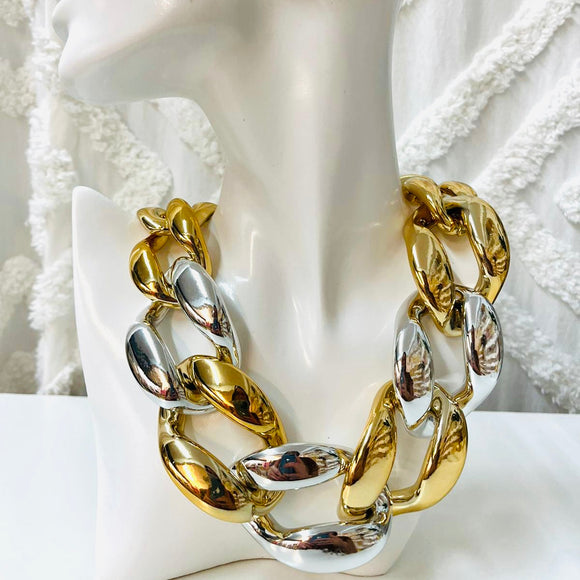 Gold & Silver XL Chunky Necklace