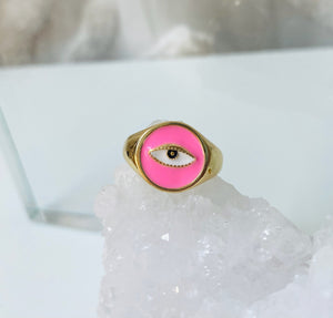 Pink Eye Ring