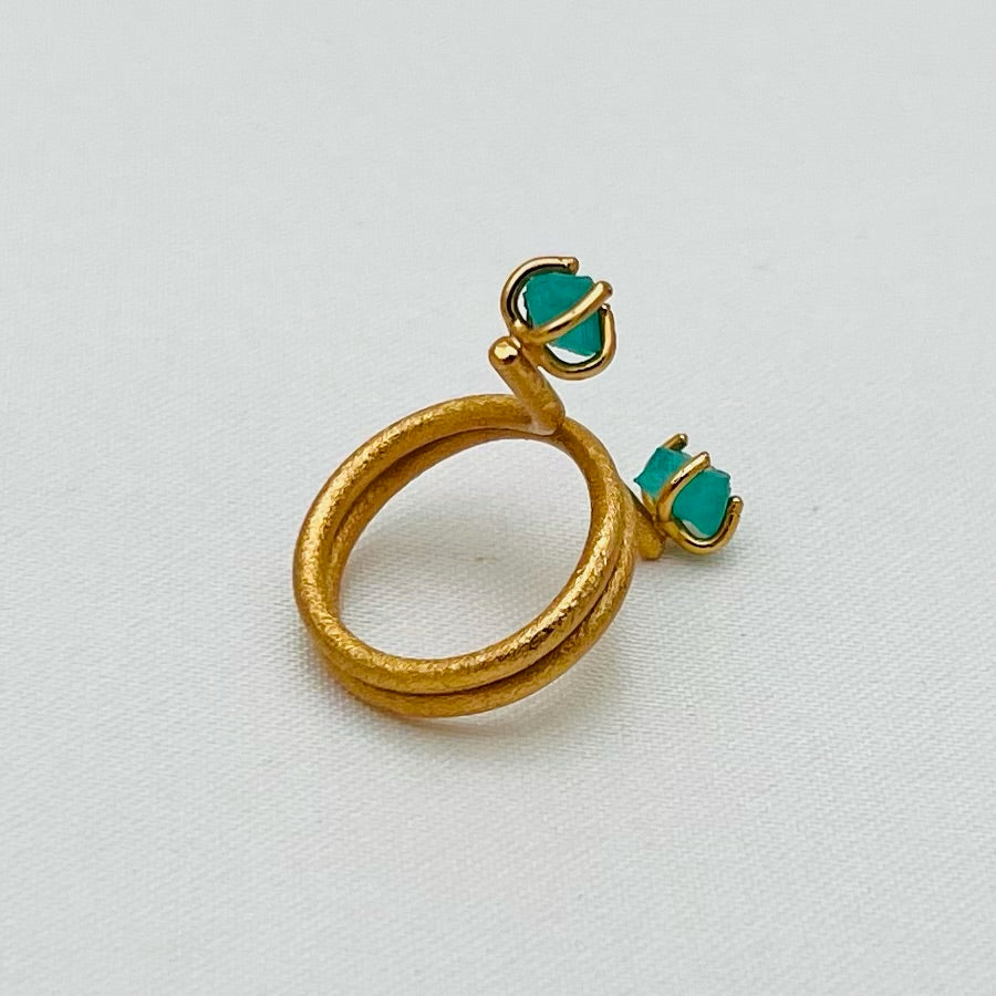 Twin Esmeralda Ring