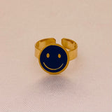 Happy 💙 Face Ring