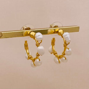 Perlas Hoops Earrings