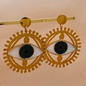 Golden Eye Earrings