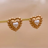 Love Pearls Stud Earrings