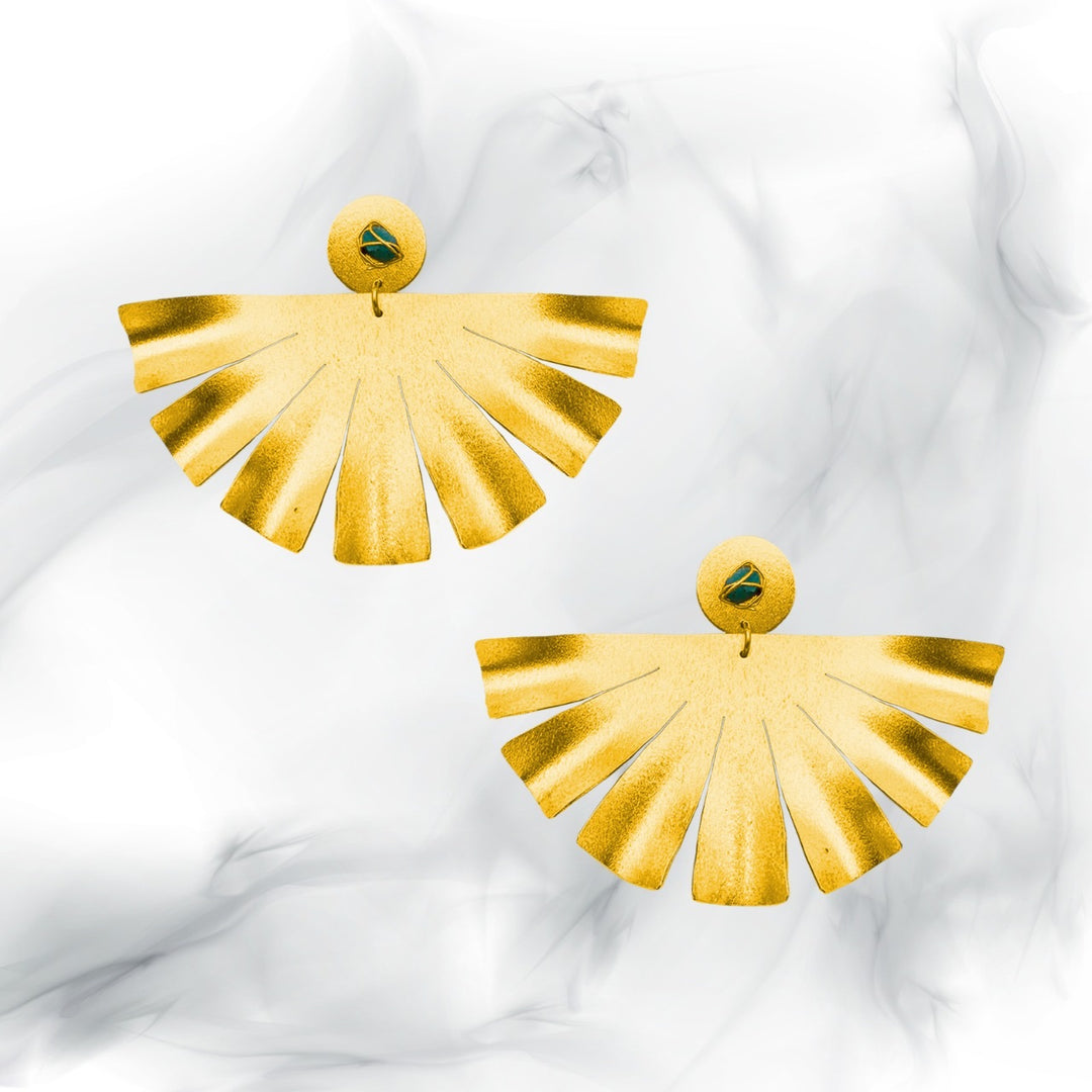 Fan Esmeralda Earrings